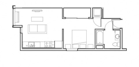 black and white drawing of the upper floor plan of a house